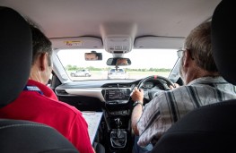 Parent undergoing Young Driver training